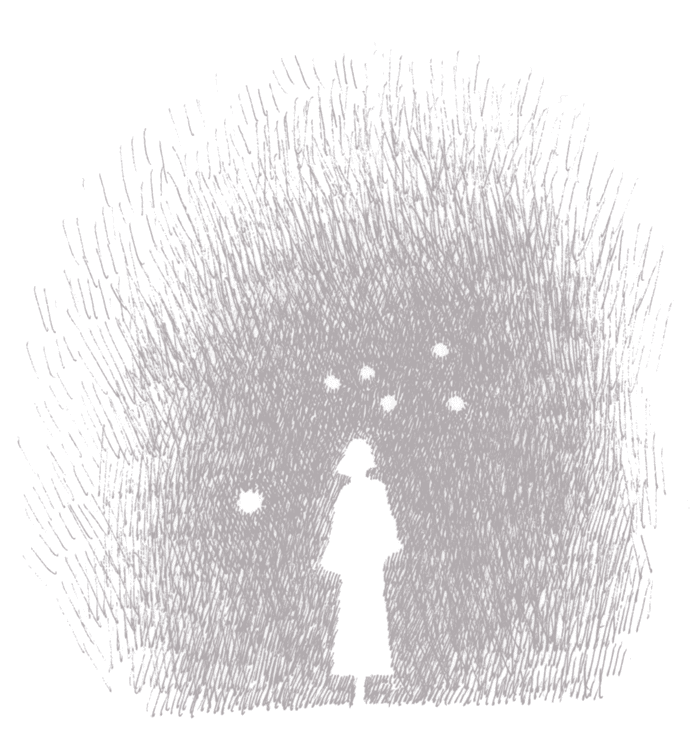 一人でたたずむ若い女性